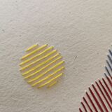 Embroidery on recycled paper