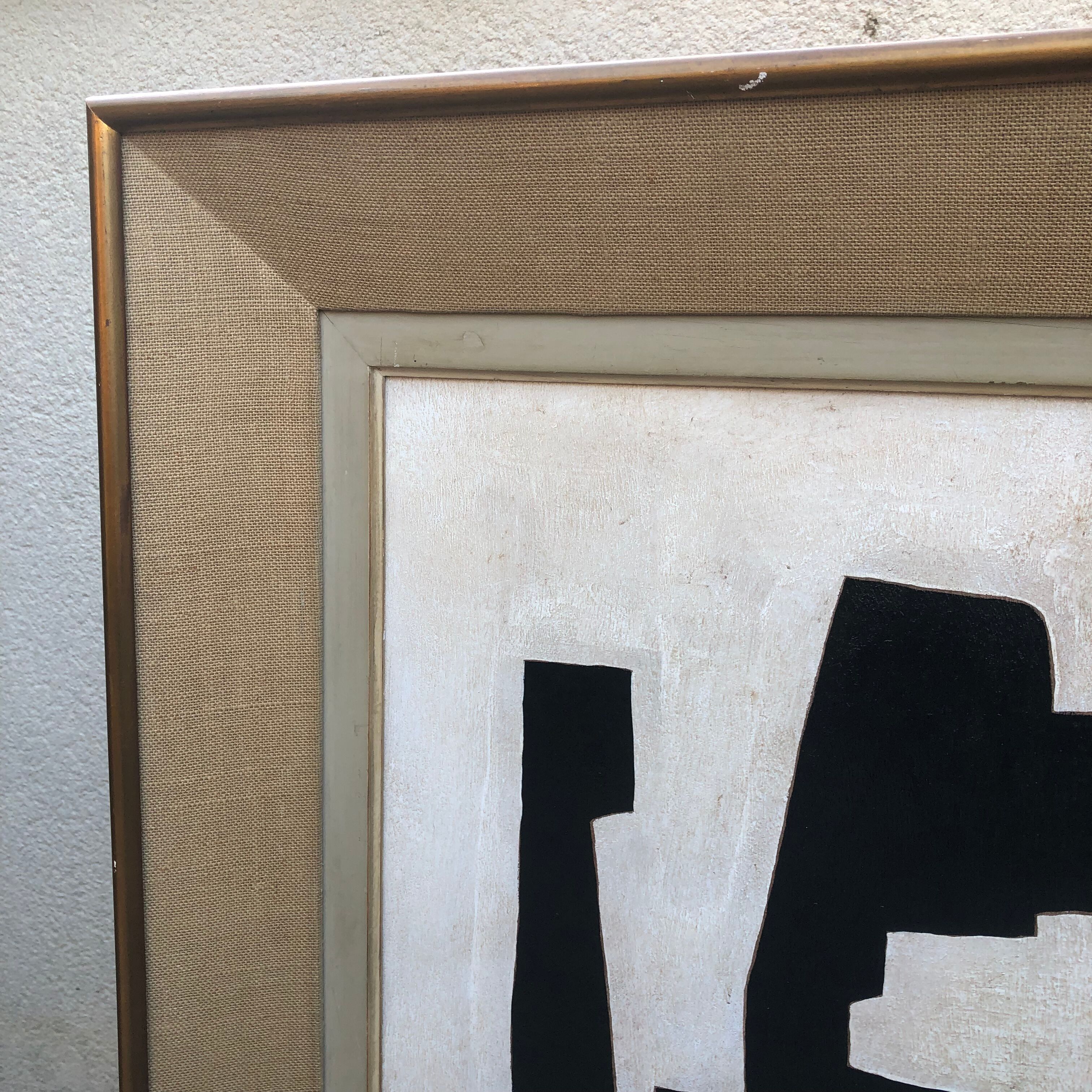 Abstract panel painting