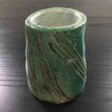 Japanese handcrafted vase signed