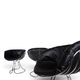 Set of 4 Pan Am dining chairs, chrome, leather by Gastone Rinaldi for RIMA,