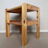 80s pine bedside table
