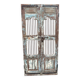 Art Deco patio door in Burmese teak with original patina.