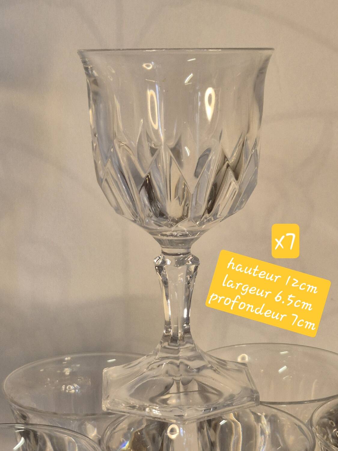 Verres à pied chaumont