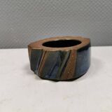 Ceramic bowl in bluish glaze. By Marianne Starck (MS) Denamrk 1960s
