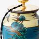 Art Deco Ceramic Table Lamp by PZH Gouda, 1928, with New Dupion Silk Shade
