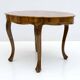 Table basse en noyer italien de style baroque du XXe siècle