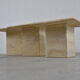 Vintage travertine nesting tables or side tables, 1970s