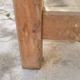 Carpenter's workbench in old solid oak - 2m50