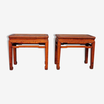 Pair of Chinese regional time stool XIX