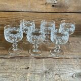 6 vintage luminarc glasses