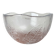 Large vintage Swedish glass bowl with floral decoration by Ann Wärff for Kosta Boda, 1970s.