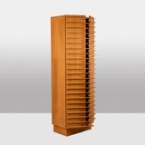 Eric Miomandre. Blond beech wardrobe. 20th century.