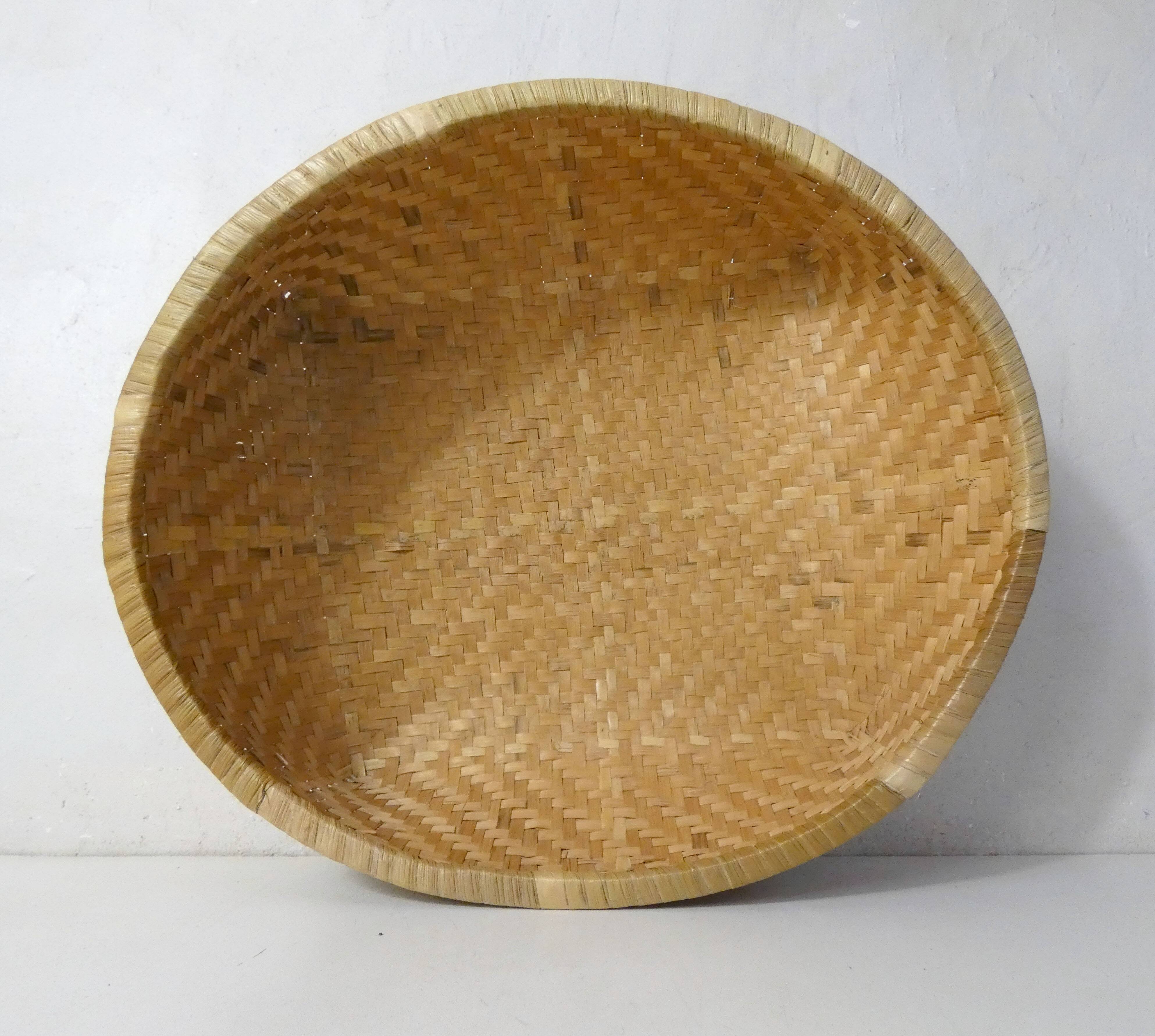 Ethnic rattan and bamboo basketwork