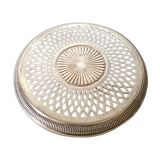 Silver metal flat bottom