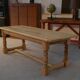 1950s solid oak farmhouse table