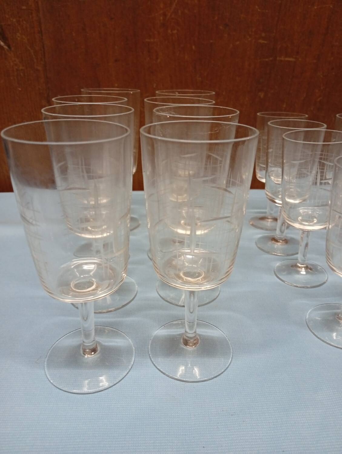 Vintage stemmed glasses