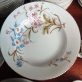 Old service tableware floral decoration 89 pieces