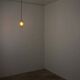 Yellow glass pendant lamp with bubbles