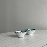 Salière et poivrière en céramique, peintes à la main