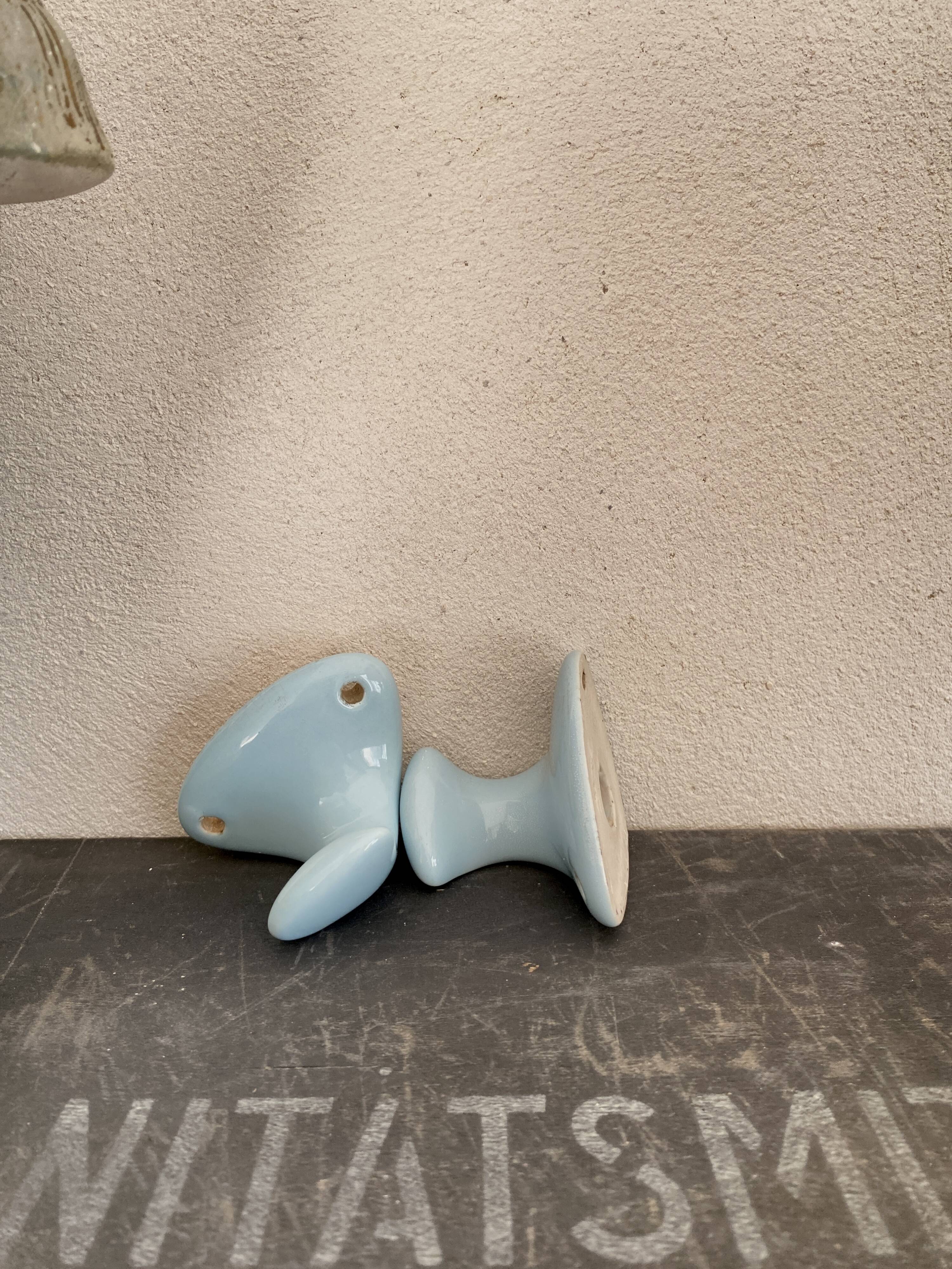 Duo porcelain coat hooks