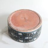 Vintage pottery with geometric patterns