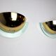 Pair of Regency wall lamps by GS, Demi-lunes, Germany, 1970