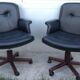 Paire de fauteuils de bureau