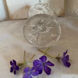 Ancient crystal vase with heart patterns