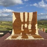 Large Beni Ouarain rug 320x220 cm – Handmade wool –