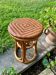 Vintage rattan stool
