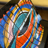 Enamelled magazine rack