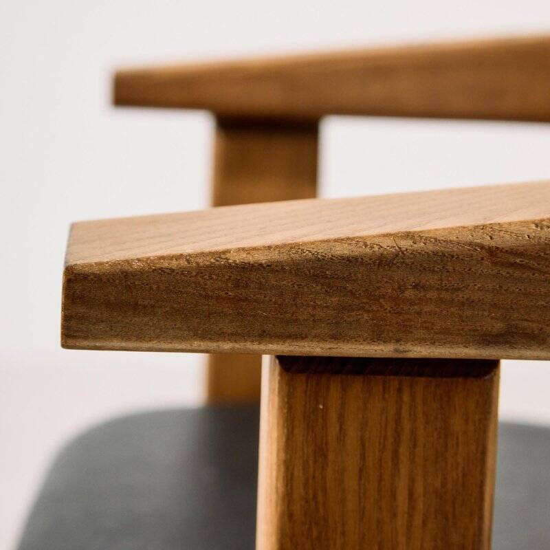 Vintage Oak Armchair by Lars Gangsø, 1970s