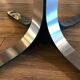 Smoky glass liftable round table
