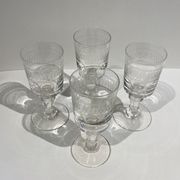 Lot de 4 verres bistrot début XX siècle