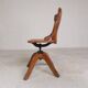 Oak office chair, workshop chair, adjustable height, 1930s