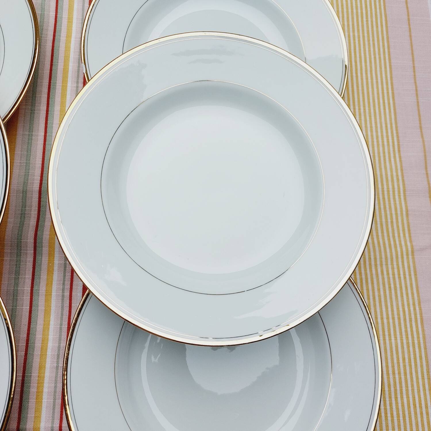 Limoges CG Vierzon porcelain soup plates