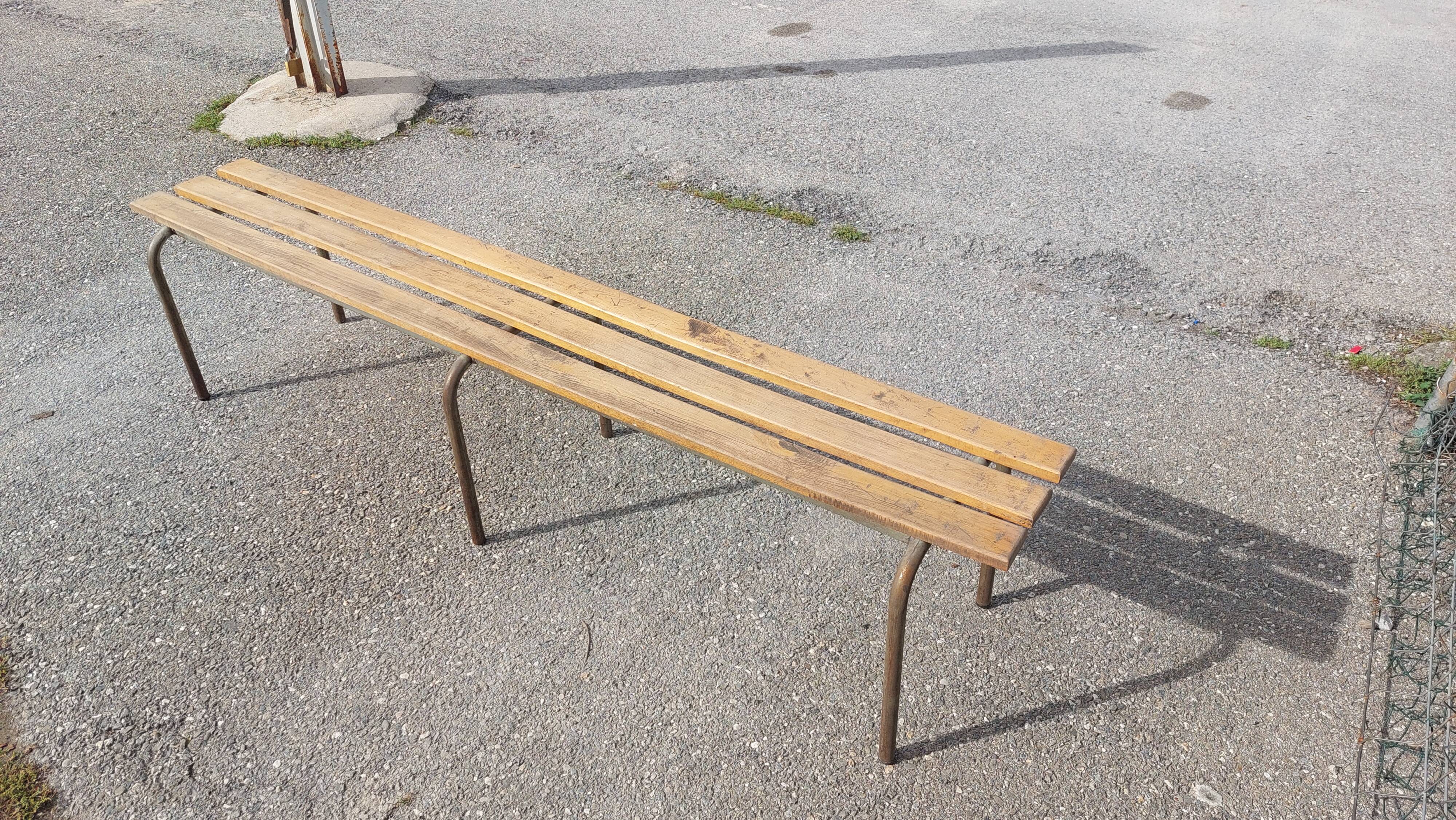Vintage bench from the 60s - school - administration - parish - convent