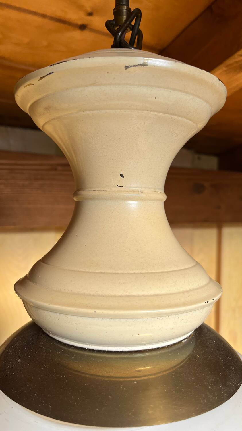 Opaline ball pendant from the 1950s