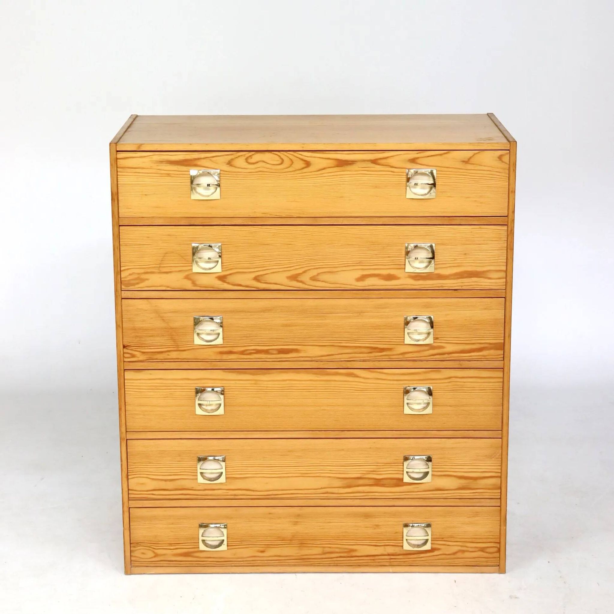 70s six-drawer chest of drawers