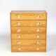 70s six-drawer chest of drawers