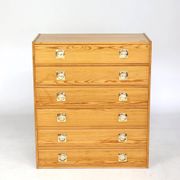 70s six-drawer chest of drawers
