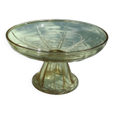 Old fruit bowl and smoked glass compotier