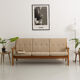 Banquette, canapé danois en teck 3 places par Gustav Thams, pour Uldum Mobelfabrik, 1960