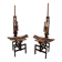 Italian Sculptural Wooden Chairs Sono by Anacleto Spazzapan, 1980s, Set of Two