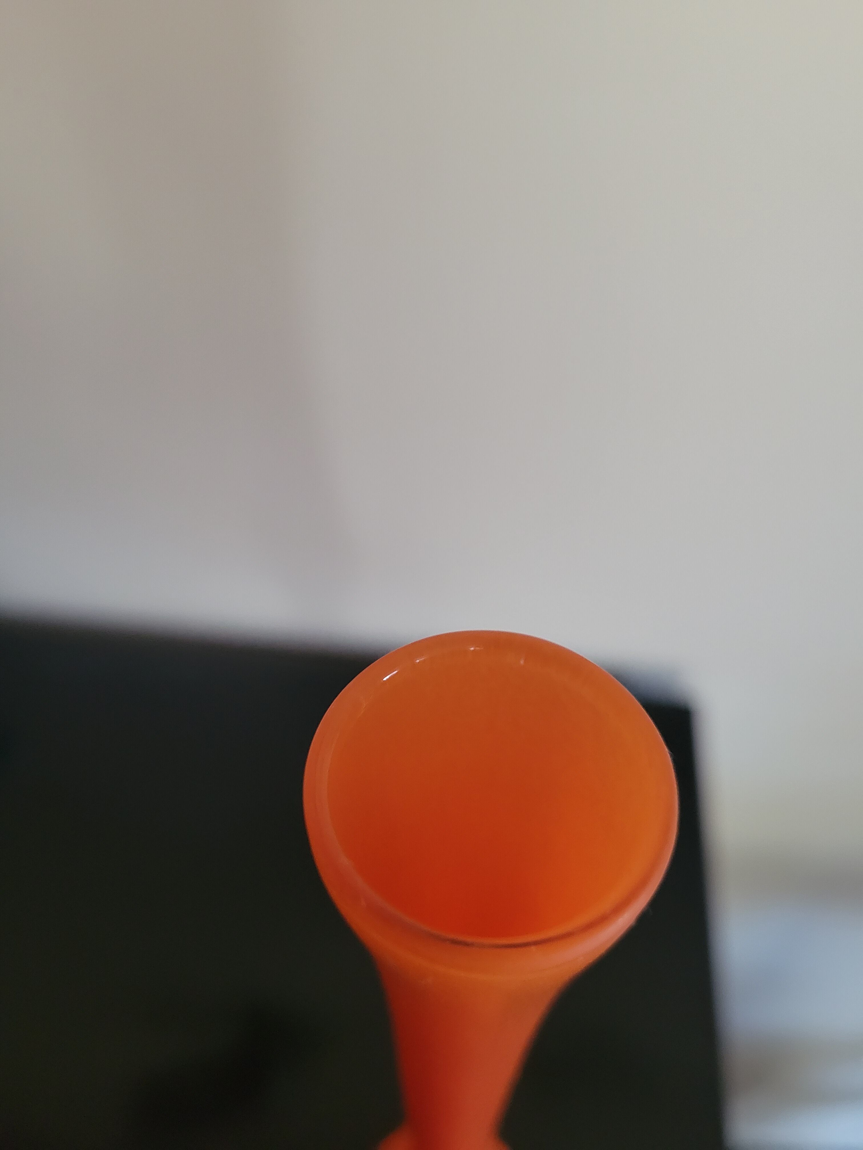 Vase orange JG Durand