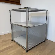USM Haller side table in light grey