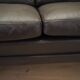 Brown leather sofa, Danish design, 1960s, designer: Aage Christiansen