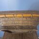 Antique Chinese woven bamboo basket with lid — 19th/20th century