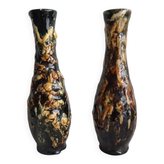 Pair of Vallauris bud vases