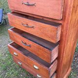 Old oak workshop furniture with drawers